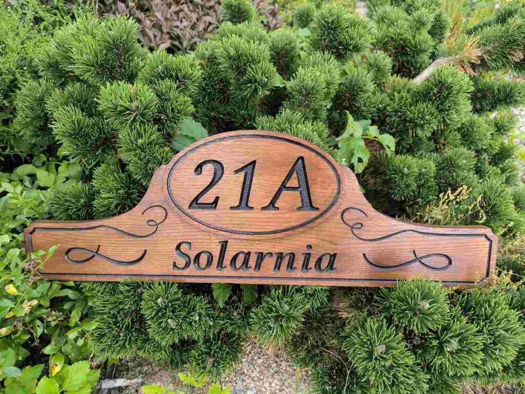 szyld adresowy z nr domu